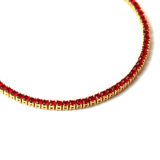 Red Ice Tennis Chain