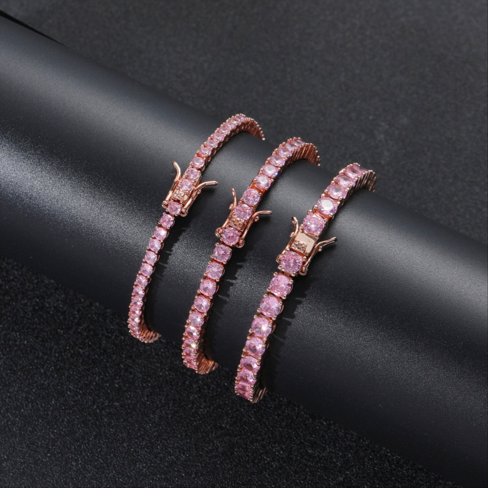 Pink Hue Tennis Bracelet