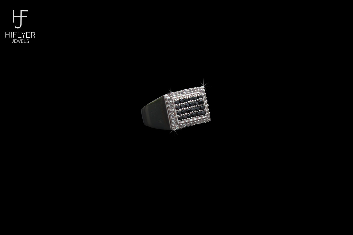 Iced Out B&W Ring Jewelry