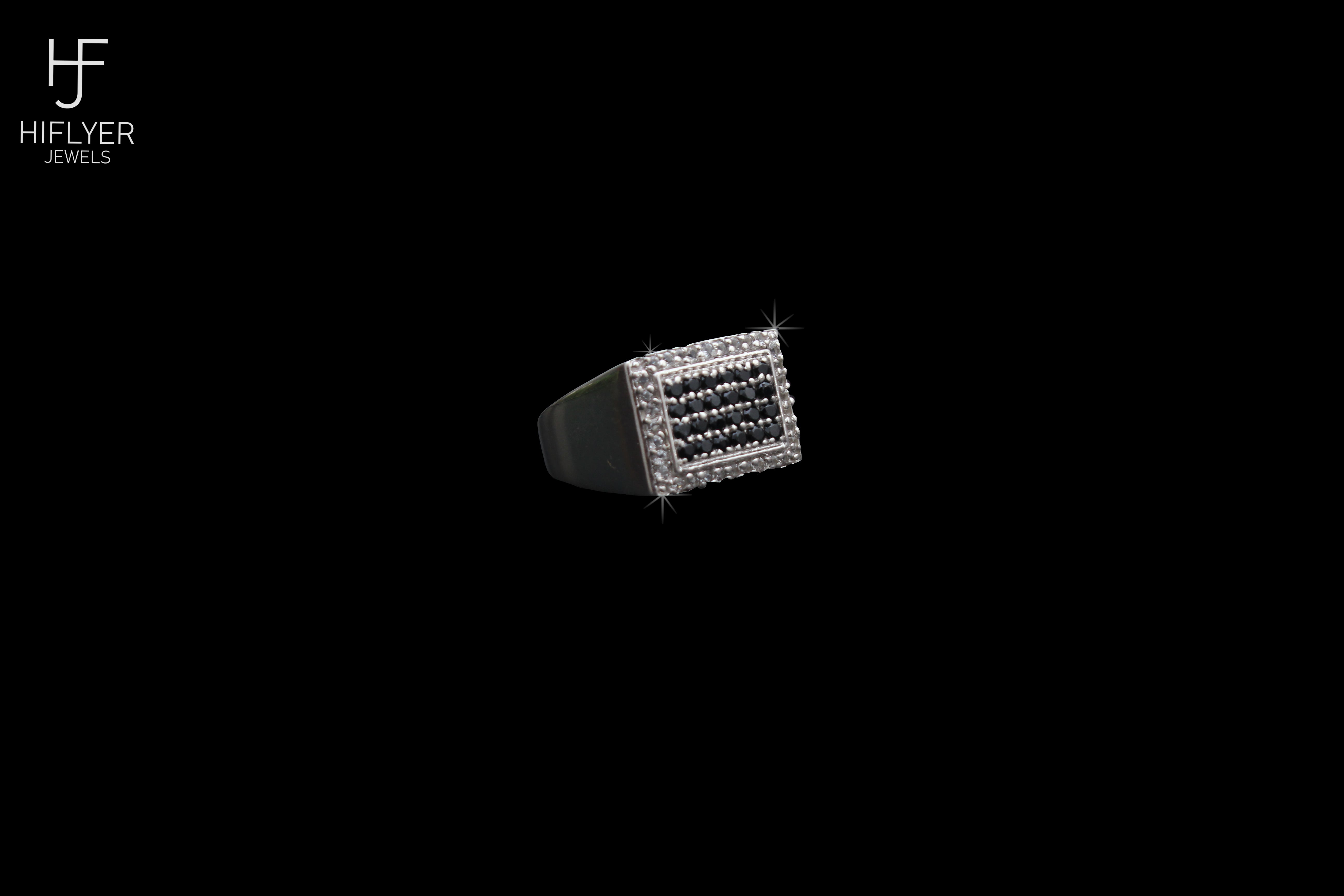 Iced Out B&W Ring Jewelry