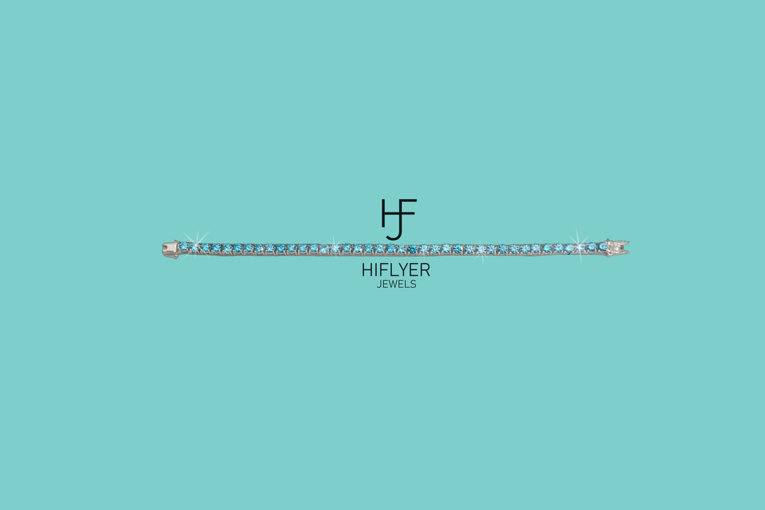 4MM Tiffany Blue Tennis Bracelet